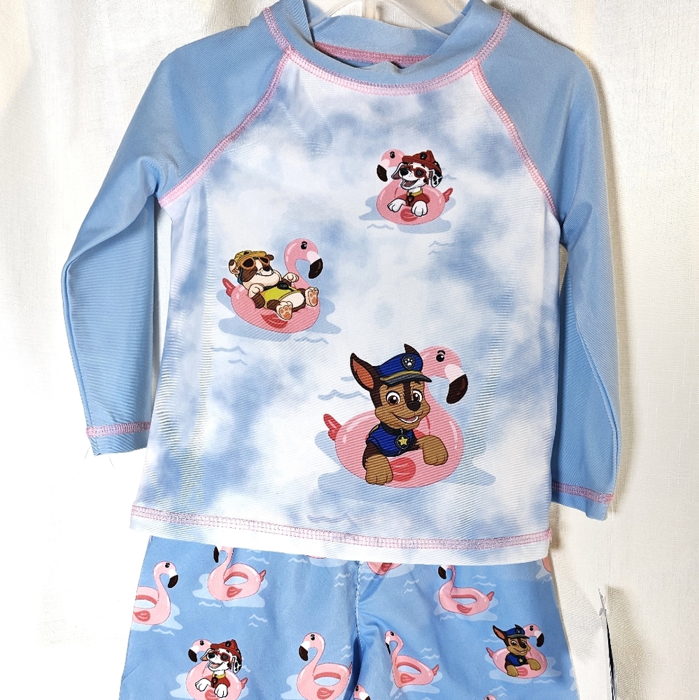 2/$20 Paw Patrol 18M 2 Pc Swim Shirt Shorts
